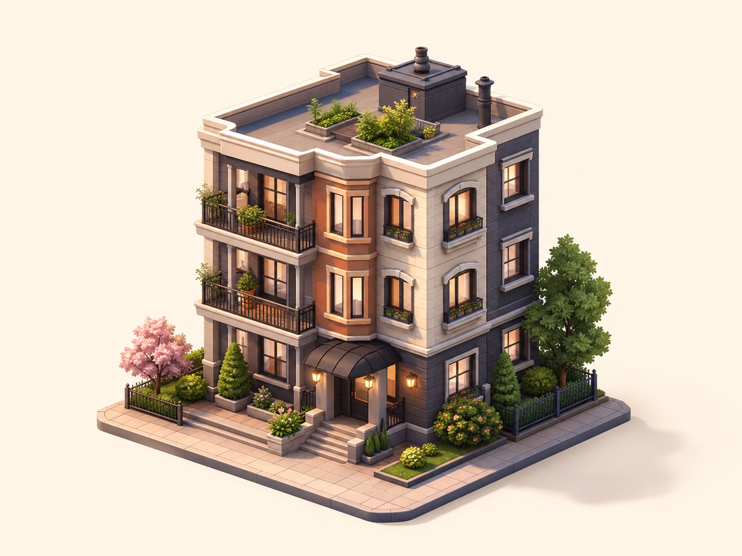 Illustrated apartments preview